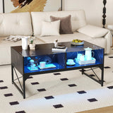 Tangkula LED Coffee Table