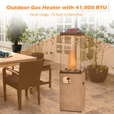 Tangkula 41,000 BTU Propane Patio Heater with Waterproof Cover