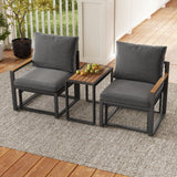 Tangkula 3 Pieces Patio Furniture Set