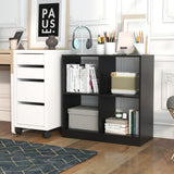 Tangkula 4-Cube Bookcase, Freestanding Open Bookshelf for Living Room Kids Room