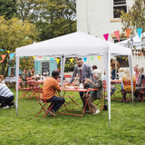 Tangkula 10x10 Ft Pop Up Canopy Tent, Easy Setup Instant Canopy with 8 Stakes