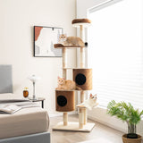 75 Inch Tall Cat Tree for Indoor Cats - Tangkula