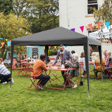 Tangkula 10x10 Ft Pop Up Canopy Tent, Easy Setup Instant Canopy with 8 Stakes