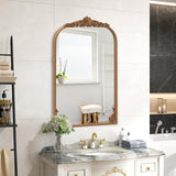 Tangkula Antiqued Gold Wall Mirror(30"L x 20"W)