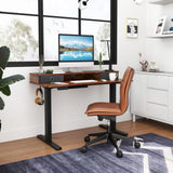 Tangkula Standing Desk with Drawers, Electric Stand-up Desk with Monitor Stand