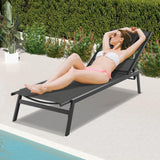 Tangkula Patio Tanning Lounge Chair with Face Hole and Side Holes