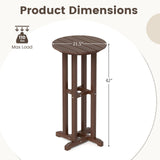 Tangkula 21.5" Round Bar Table