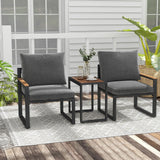 Tangkula 3 Pieces Patio Furniture Set