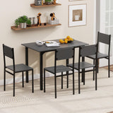 Tangkula Dining Table Set for 4