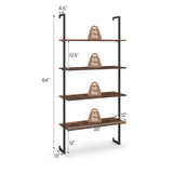 Tangkula 4-Tier Ladder Shelf Widened 30 Inch