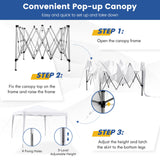 Tangkula 10x10 Ft Pop Up Canopy Tent, Easy Setup Instant Canopy with 8 Stakes