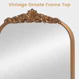 Tangkula Antiqued Gold Wall Mirror(38"L x 26"W)