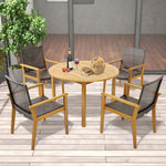 Patio Dining Chairs Set of 4 - Tangkula