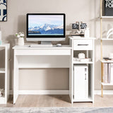 Compact Computer Desk, Perfect Small Desk for Samll Space, Modern Simple Wooden Study Desk Writing Desk