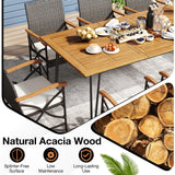 Tangkula 9 Pieces Outdoor Patio Dining Set