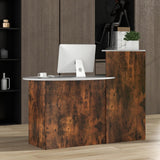 Tangkula Reception Desk, Front Counter Desk with Lockable Drawers