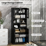 Tangkula Tall Bathroom Cabinet(23.5 x 12 x 57 Inch)