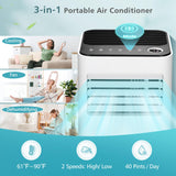 Tangkula 8000 BTU Portable Air Conditioner, with Fan & Dehumidifier Mode