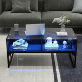 Tangkula LED Coffee Table