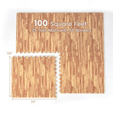 Tangkula 25 Tiles Foam Flooring Mats with Border