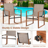 Tangkula Outdoor Dining Chairs Set of 2/4