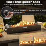 Tangkula 30 Inch Tabletop Propane Fire Pit