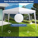 Tangkula 10x10 Ft Pop Up Canopy Tent, Easy Setup Instant Canopy with 8 Stakes