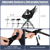 Tangkula Folding Camping Chair, Portable Camp Chair with Retractable Footrest