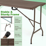 Tangkula 5FT Folding Table