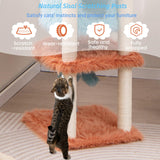 Tangkula Monster-Themed Cat Tree, 3-Level Cat Tower Activity Center with Large Cat Condo