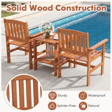 Tangkula 3 Piece Patio Conversation Set for Garden Poolside Backyard Balcony Porch