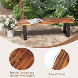 Tangkula Outdoor Bench 2 Person