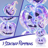 Tangkula 3.4 FT Halloween Lighted Stacked Pumpkins