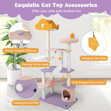 Tangkula Tall Cat Tree, 66 Inch Multi-level Modern Cat Tower with Cat Condo, Sisal Scratching Posts