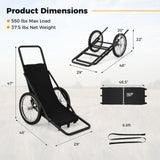 Tangkula Deer Cart, 550 LBS Deer Cart Game Hauler