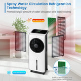 Portable Evaporative Air Cooler, 3-in-1 Swamp Cooler w/ Remote Control