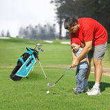 Tangkula Kids Golf Club Set Right Hand, Junior Complete Golf Club Set with 205CC #3 Fairway Wood & #7/#S Irons & Putter