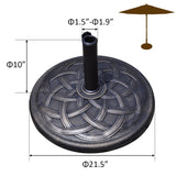 Tangkula 43 lbs Heavy Duty Resin Umbrella Base