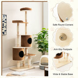 75 Inch Tall Cat Tree for Indoor Cats - Tangkula