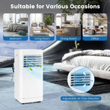 8000 BTU Portable Air Conditioner, Personal AC Unit with Dehumidifier & Fan Mode, Sleep Mode, 24H Timer