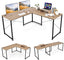 95 Inch Reversible Corner Desk with Monitor Stand - Tangkula