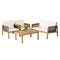 Tangkula Outdoor Acacia Wood Furniture Set - Tangkula