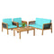 Tangkula Outdoor Acacia Wood Furniture Set - Tangkula