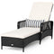 Patio Wicker Chaise Lounge Chair - Tangkula