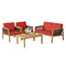 Tangkula Outdoor Acacia Wood Furniture Set - Tangkula