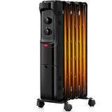 Electric 1500W Oil Filled Radiator Heater, Space Heater Radiator with 3 Heat Settings