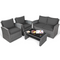 4 Pieces Patio Furniture Set - Tangkula