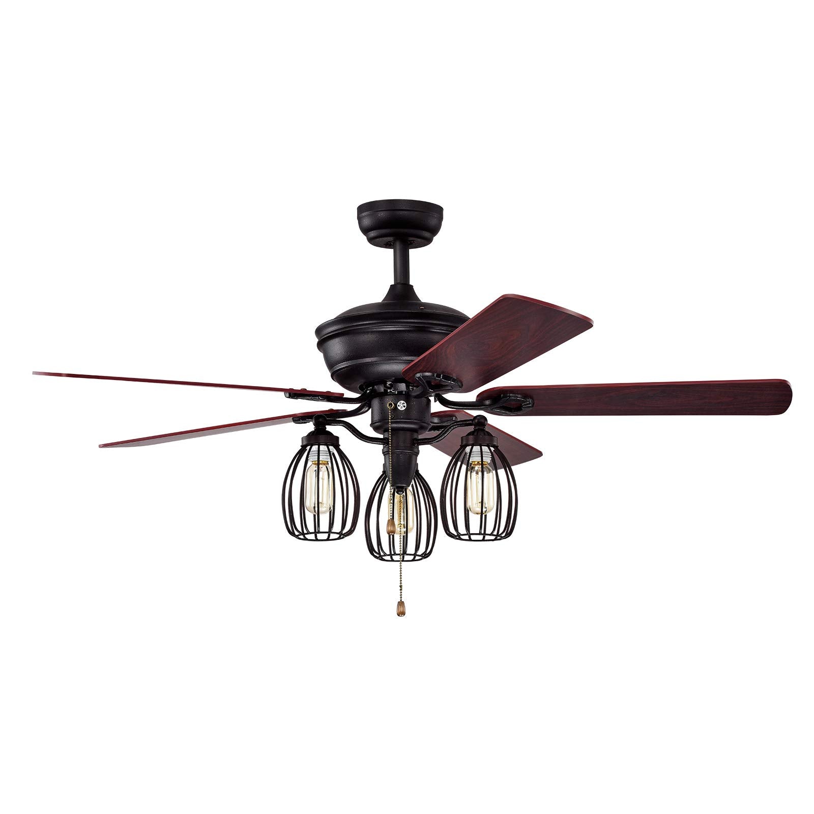 Tangkula 52-Inch Ceiling Fan with Lights, Industrial Ceiling Fan w/ –  tangkula