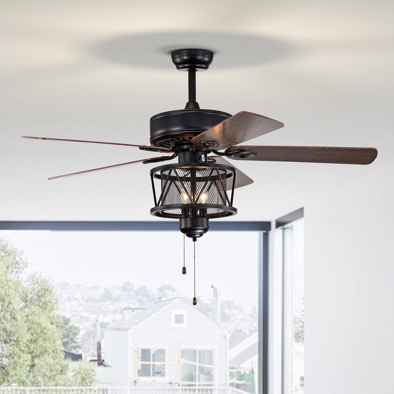 50-Inch Ceiling Fan with Lights, 3-Speed Adjustable