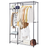 Tangkula Garment Rack Clothing Rack, Heavy Duty Free Standing Closet Organizer with Storage Shelves & Hanging Rods